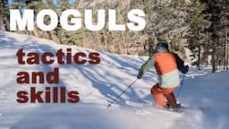 Mogul skiing: tactics, pole plants, edging, rotary, teaching focus points