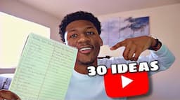 30 YouTube Video Ideas for Guys 💡