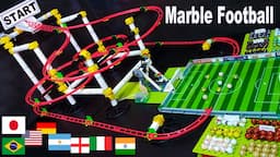 MARBLE FOOTBALL Tournament: 16 Football teams - MARBLE SOCCER Compilation - Sports Tournament