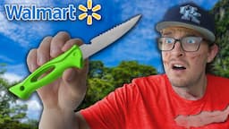 Knife Only Survival Challenge (Walmart's Cheapest)