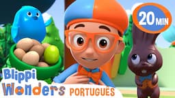 Caça aos Ovos! | Blippi Brasil | Desenhos Animados Educativos