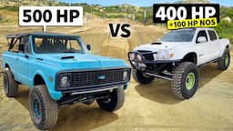 Daily Driven Duramax Blazer vs Supercharged Trail Tacoma with NOS // THIS vs THAT Off-Road