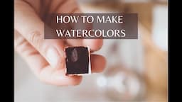 HOW TO MAKE WATERCOLORS WITH NATURAL PIGMENTS | NATURAL DYE