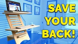 Save Your Back and DIY Your Own Standing Desk Converter