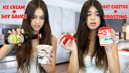 TRYING THE WOLRD'S WORST FOOD COMBINATIONS!! | Emily and Evelyn