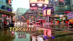 Toronto life, Downtown Toronto, Ontario, Canada 4K