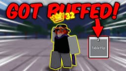 NEW BUFFED TABLE FLIP = EASY FREE KILLSTREAK💀 | The Strongest Battlegrounds ROBLOX