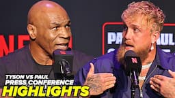 Mike Tyson vs Jake Paul Press Conference HIGHLIGHTS  & Face Off