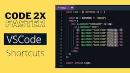 Don't Use a Mouse Anymore! VSCode Shortcuts Tips and Tricks