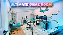 My NEW Ultimate Game Room Tour & Desk Setup 2024!