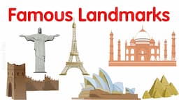 Famous landmarks around the world | Worlds Important Landmarks | Landmarks for Kids | @AAtoonsKids