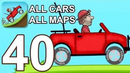 Hill Climb Racing - Gameplay Walkthrough Part 40 - All Cars/Maps (iOS, Android)