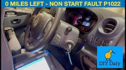 Vauxhall Vivaro non start fault 0 miles on dash, no comms with reductant control module SCR P1022