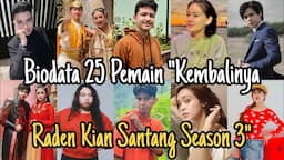 BIODATA PEMAIN KEMBALINYA RADEN KIAN SANTANG SEASON 3 MNCTV