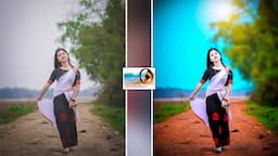 Blur Bokeh Background Editing and Color Gradding in Photoshop 7.0  |  Photoshop 7.0 Photo Editing