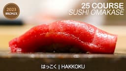 Super Fun Sushi Omakase with 25 Courses in Tokyo! | はっこく • Hakkoku