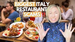 BIGGEST ITALY RESTAURANT SCAMS - MUST - WATCH Before You Visit Italy I Italy Travel