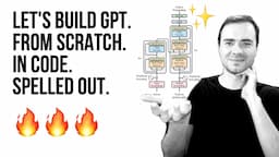 Let's build GPT: from scratch, in code, spelled out.