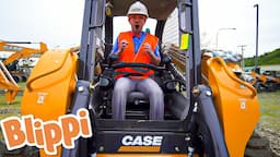 Blippi Explores a Skid Steer - Educational Videos for Kids