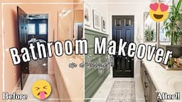 BATHROOM MAKEOVER on a BUDGET 2023 :: DIY Bathroom Renovation Ideas & Tips