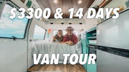 Easy Budget Van Build in 14 Days! VAN TOUR: Cheap and fast van build for beginners, Dodge Ram 1500.