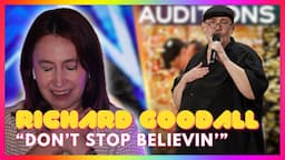 Richard Goodall "Don't Stop Believin'" The GOLDEN BUZZER AGT | Auditions | Mireia Reaction Video