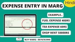 How to Regular Expense Entry in Marg ERP Software Complate Step by Step in Hindi | Buy 8076783949