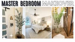 MASTER BEDROOM MAKEOVER | DIY, budget friendly makeover, decorating ideas