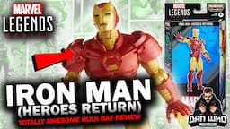 Marvel Legends  Iron Man (Heroes Return) Totally Awesome Hulk BAF The Marvels Wave Review