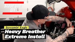 How To INSTALL A Harley HEAVY BREATHER EXTREME Air Intake And REVIEW! 🔥 Stage One Upgrade!