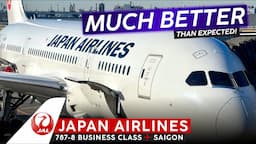 NOT So Horrible! · JAPAN AIRLINES 787-8 BUSINESS CLASS  🇯🇵 Tokyo ✈ Ho Chi Minh City 🇻🇳 Comfy As!