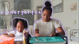 FIRST DAY of homeSCHOOL kindergarten | homeschool diaries