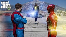 GTA 5 - Superman & The Flash VS Black Adam | Epic Death Battle!