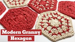 The Modern Granny Hexagon Plus Half Hexagon Pattern 🤩