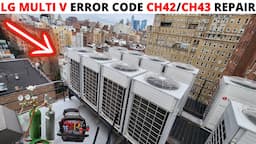 HVAC: LG MULTI V Heat Pump Error Code CH42/CH43 Follow Up Repair (LG Heat Pump Not Cooling) LGMV