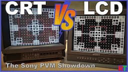 CRT VS LCD - Sony PVM Trinitron & LMD Face-off! | Retro Tech