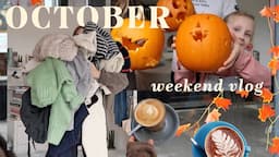 cosy autumn weekend, knitwear sort out and halloween festivities!