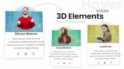 Card Hover Effect | 3D Rotate Effect For Elements On Mousemove (No Plugins) - Html, CSS & Javascript