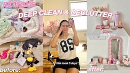 DEEP CLEANING an DECLUTTERING my room 2024🫧🧼 (this will motivate you)