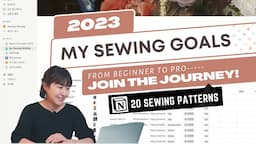 My Approach to Make Nine 2023 AND MORE / Sneak Peek 20 Sewing Patterns On My Notion App