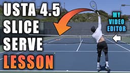 Fixing A USTA 4.5 Slice Serve! | Tennis Serve Lesson