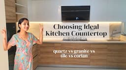 Best Countertop For Indian Kitchen? Quartz or Granite? Kitchen Design Update | Stain Test For Quartz