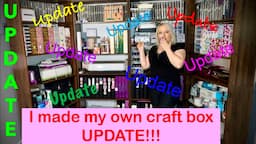 UPDATE VIDEO ! I made my own Scrap box Craft box Alternative Dupe Dream box DIY Storage Cabinet 2023