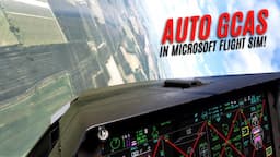 A Flight Sim FIRST!? Real pilot demos Auto GCAS (and other systems/techniques) (MSFS)