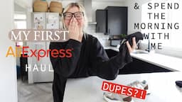 SPEND THE MORNING WITH ME & MY FIRST ALI EXPRESS HAUL 😮 HONEST REVIEW ! DUPES , TOYS , CLOTHES