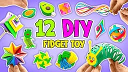 Let’s Make 12 MOST VIRAL Paper Fidget Toy Crafts || EASY TUTORIAL🤩