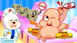 No More Junk Food | Stomach, Let's Eat Healthy to Keep Your Whole Body Healthy | Bearee Kids Show