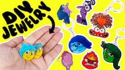 Inside Out 2 DIY Shrinky Dink Jewelry! Fun Crafts for Kids