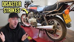 REBUILDING MY ABANDONED HONDA CB250 | DISASTER STRIKES