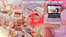 self care vlog 🎀🫧 skincare, reading, wellness